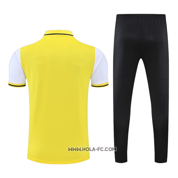 Conjunto Polo del Borussia Dortmund 2022-2023 Amarillo y Blanco